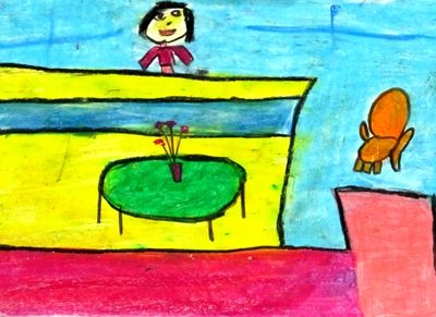 نقاشي خلاق . اثر مهتا وفاجو . ۸ ساله . سال ۹۲