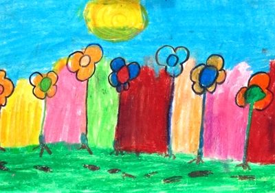 نقاشي خلاق . اثر زيبا ستوده . ۷ ساله .سال ۹۲